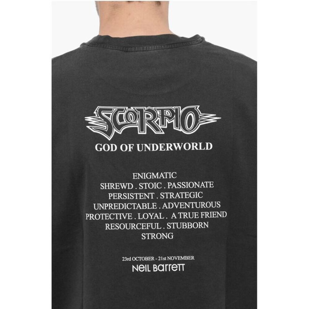Neil Barrett Printed SCORPIO THE ALCHEMIST Crew-neck Men's T-Shirt - Picture 5 of 5